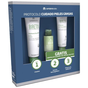 Biretix Protocolo Cuidado Pieles Grasas Estuche 3 Pz