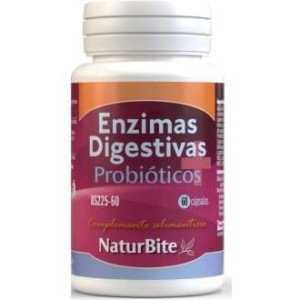 Enzimas Digestivas + Probioticos 60caps - Naturbite
