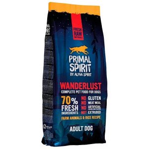 Primal Spirit 70% Wanderlust Pienso Para Perros 12Kg