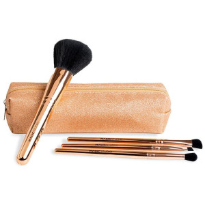 Rose Quartz Brochas Estuche 5 Pz