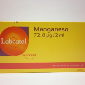 Labcatal 10 Manganeso Ampollas, 28 X 2 Ml
