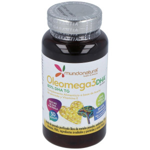 Mundonatural Oleomega3 80% Dha 1G 30Caps