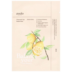 Charcoal Y Yuja Bubble Mask, Tratamientos Faciales Ondo Beauty 36.5 - Perfumes Club