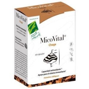100% Natural Micovital Chaga 60Caps