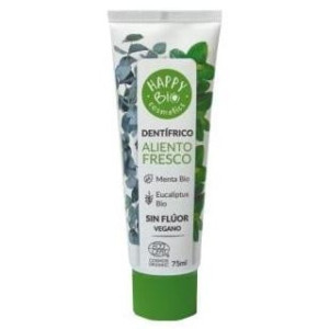 Happy Bio Cosmetics Dentifrico Aliento Fresco Menta Sin Fluor 75Ml