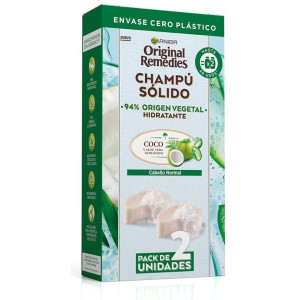 Original Remedies Champú Sólido Hidratante De Coco 2 X 60 Gr