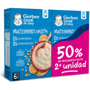 Nestlé Gerber Multicereal Galleta 0% 270G Duplo