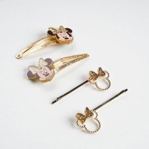 Disney Minnie Clips Golden Lasso 7.4X12.5X2Cm 4Uds