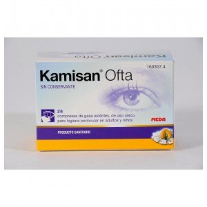 Kamisan Ofta Sin Conservante Higiene Periocular - Gasas Algodon Impregnadas En Solucion (28 Compresas)