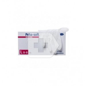 Guantes De Nitrilo Desechables - Peha-Soft Nitrile (100 Unidades Talla L White)