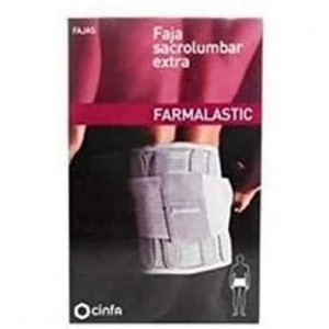 Faja Sacrolumbar - Farmalastic Extra (Contorno 118 Cm Talla 4 Color Gris)