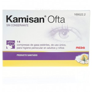 Kamisan Ofta Sin Conservante Higiene Periocular - Gasas Algodon Impregnadas En Solucion (14 Compresas)