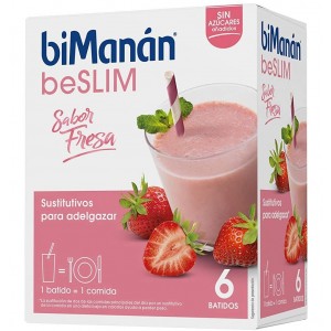 Bimanan Beslim Sustitutivo Batido (6 Sobres 55 G Sabor Fresa)