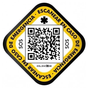 Adhesivo Casco Identificacion Silincode Qr