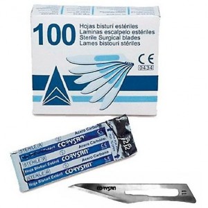 Hojas Bisturi Corysan Esteril N.11 100 U