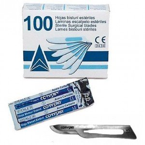 Hojas Bisturi Corysan Esteril N.15 100 U