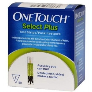 Tiras Reactivas Glucemia - Onetouch Select Plus (1 Vial 50 U)