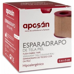 Aposán Esparadrapo De Tela Piel 5 M X 5 Cm, 1 Ud