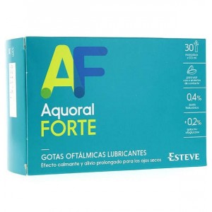 Aquoral Forte - Gotas Oftalmicas Lubricantes Esteriles (30 Monodosis 0,5 Ml)