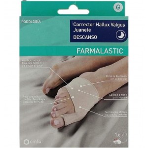 Corrector Juanete Descanso - Farmalastic Feet (Talla G)