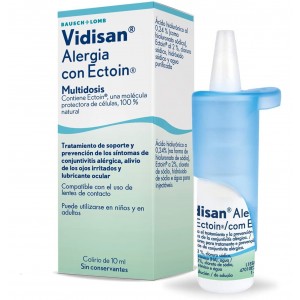 Vidisan Alergia Con Ectoin Colirio Multidosis, 10  ml. - Bausch + Lomb