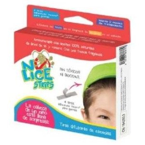 No Lice Strips Tiras Auto-Adhesivas Antipiojos 2Ud