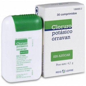 Reig Jofre Cloruro Potásico Sin Azúcar, 30 Comprimidos