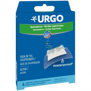 Urgo Apósitos Para Quemaduras Superficiales Resistentes Al Agua 10X7Cm 4U