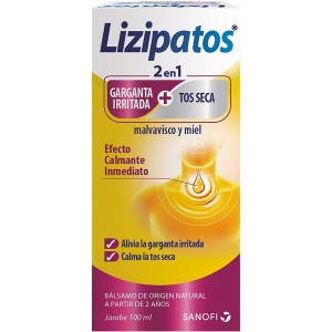 Lizipatos 2 En 1 Malvavisco Y Miel (1 Envase 100 Ml)