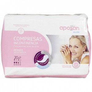 Aposán Compresas De Incontinencia Mini, 20 Uds
