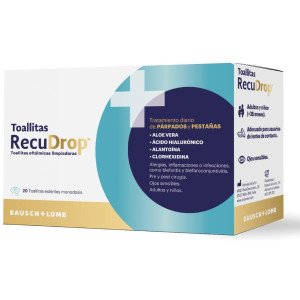 Recudrop Toallitas Oftálmicas Limpiadoras 20 Unidades