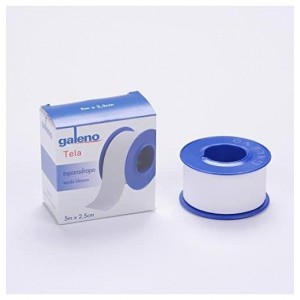 Esparadrapo - Galeno Tela (1 Unidad 5 M X 2,5 Cm Color Blanco)