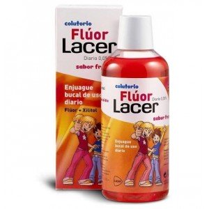 Lacer Colutorio Fluor Diario 0,05 % (1 Envase 500 Ml Sabor Fresa)