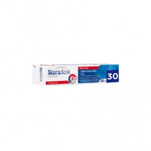 Steradent Triple Accion Plus - Limpieza Protesis Dental (30 Comprimidos)