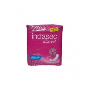 Indasec Discreet Normal Compresa Perdidas Leves, 24U.-Indasec