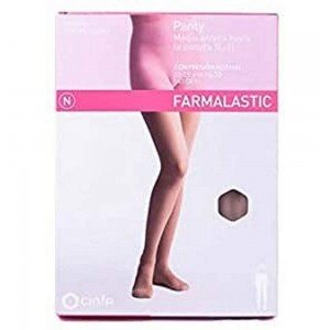Panty Compresion Normal 140 Den - Farmalastic (Talla Mediana Color Beige)