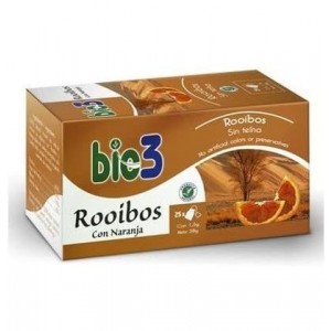Rooibos Con Naranja, 25 Filtros, 1,5 g. - Bio3