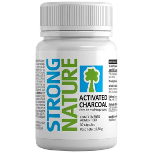 Strong Nature Activated Charcoal Suplemento De Carbón Activado En Cápsulas