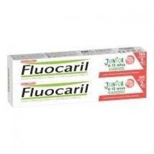 Fluocaril Duplo Pasta Junior Sabor Frutos Rojos 2X75Ml