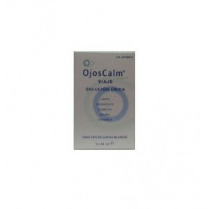 Ojoscalm Lentes De Contacto Blandas - Solucion Unica (2 Envases Viaje 60 Ml)