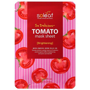 Soleaf Tomato Brightening So Delicious Mask Sheet 25G
