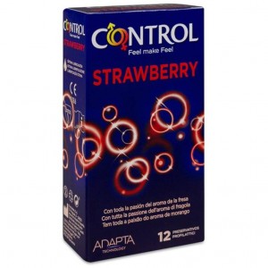 Control Preservativo Strawberry, 12 Uds