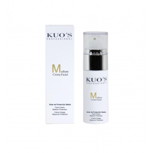 Crema Facial Solar Protección Media, 30 ml. - Kuo's