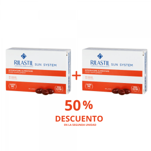  Pack Sun System Complemento Alimenticio, 30 Caps + 30 Caps. - Rilastil