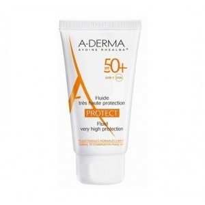 Aderma Protect Fluido Solar SPF50, 40 ml. - A-Derma