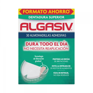 Almohadillas Adhesivas para Dentaduras Postizas Superiores, 30 ud. - Algasiv®