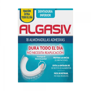 Almohadillas Adhesivas para Dentaduras Postizas Inferiores, 18 ud. - Algasiv®