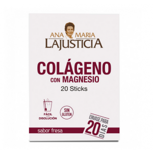Colágeno Con Magnesio, 20 Sticks Sabor Fresa. - Ana Maria Lajusticia