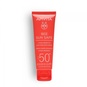 Bee Sun Safe Hydra Sensitive Crema Facial Calmante SPF50+, 50 ml. - Apivita