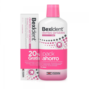 Pack Ahorro Bexident Dientes Sensibles Colutorio  500 ml. + Pasta Dentífrica, 75 ml. - Isdin